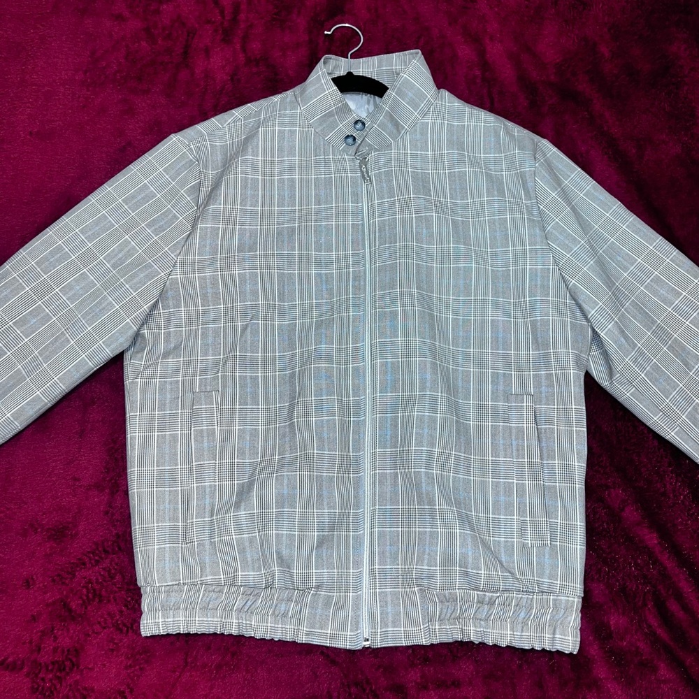 Men's Classic Gray Checkered Jacket